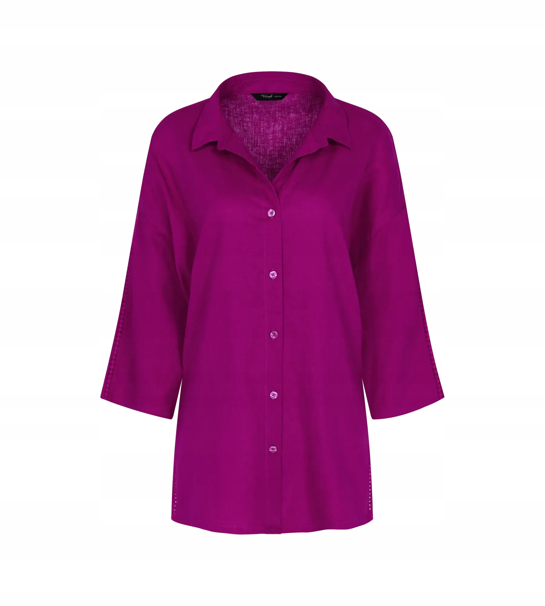 Dámská Lněná fuchsiová volná košile Triumph na léto Summer Wear 42