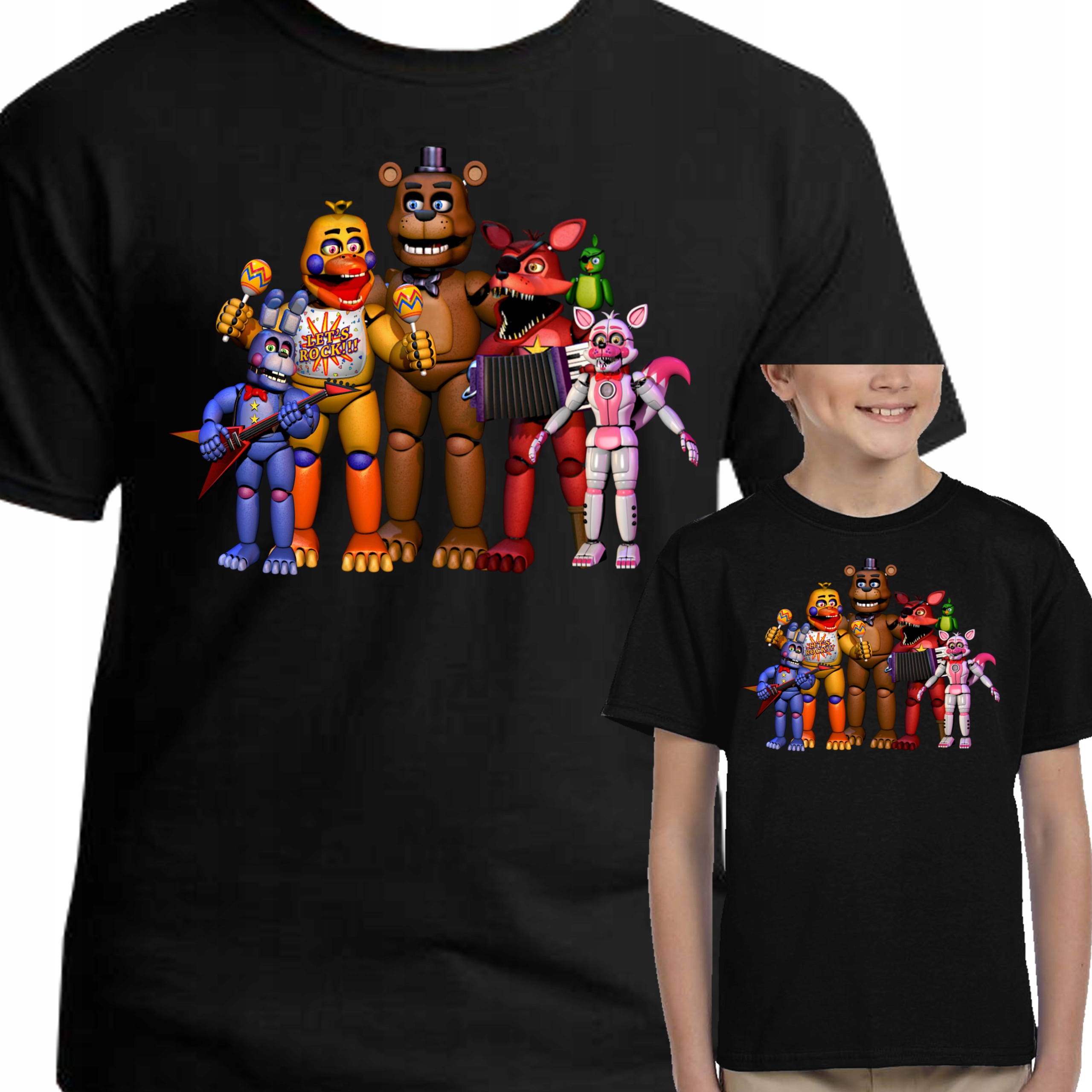 

3008 Koszulka Five Nights Freddys Fnaf 152 Czarna