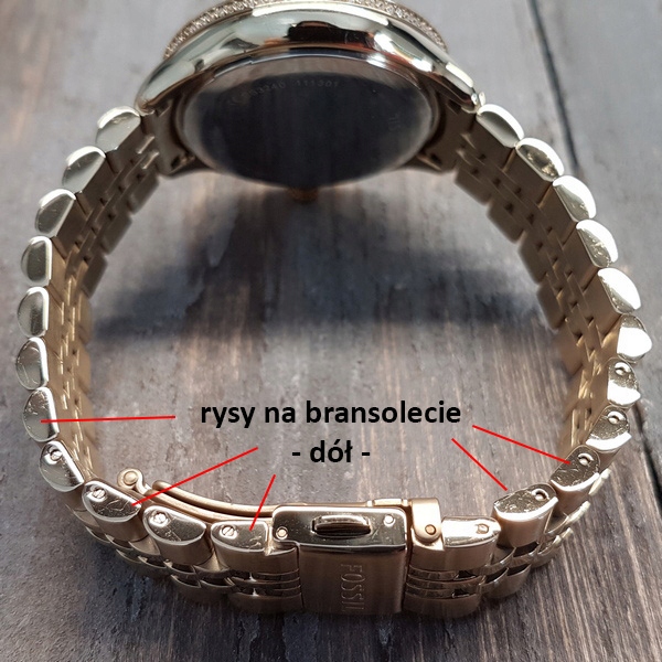 WROCŁAW zegarek damski Fossil ES3240 OUTLET SKAZA Mechanizm kwarcowy