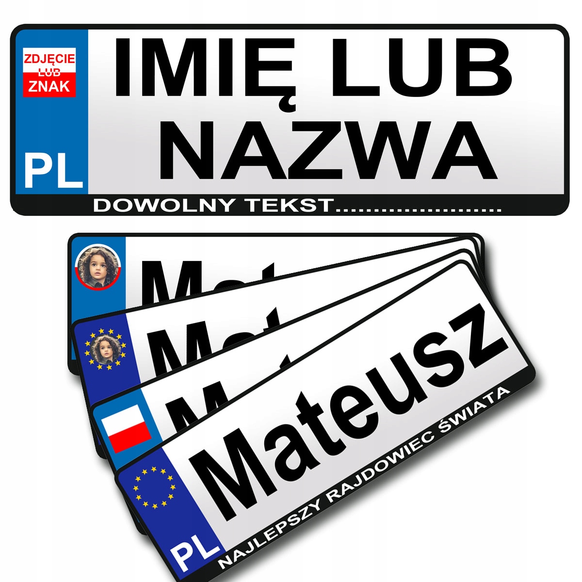 

Naklejka Na Jeździk Tablica Rejestracyjna Ze Zdj.