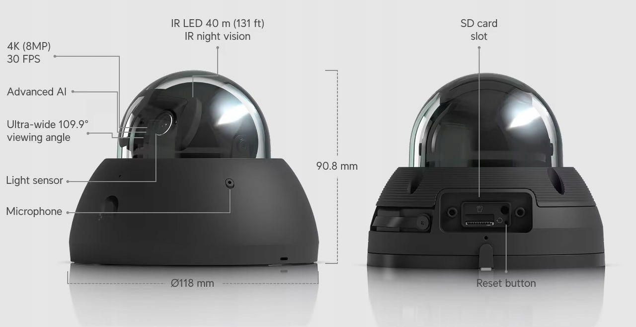 Ubiquiti UVC-AI-Dome-B UniFi Protect Ai Dome black