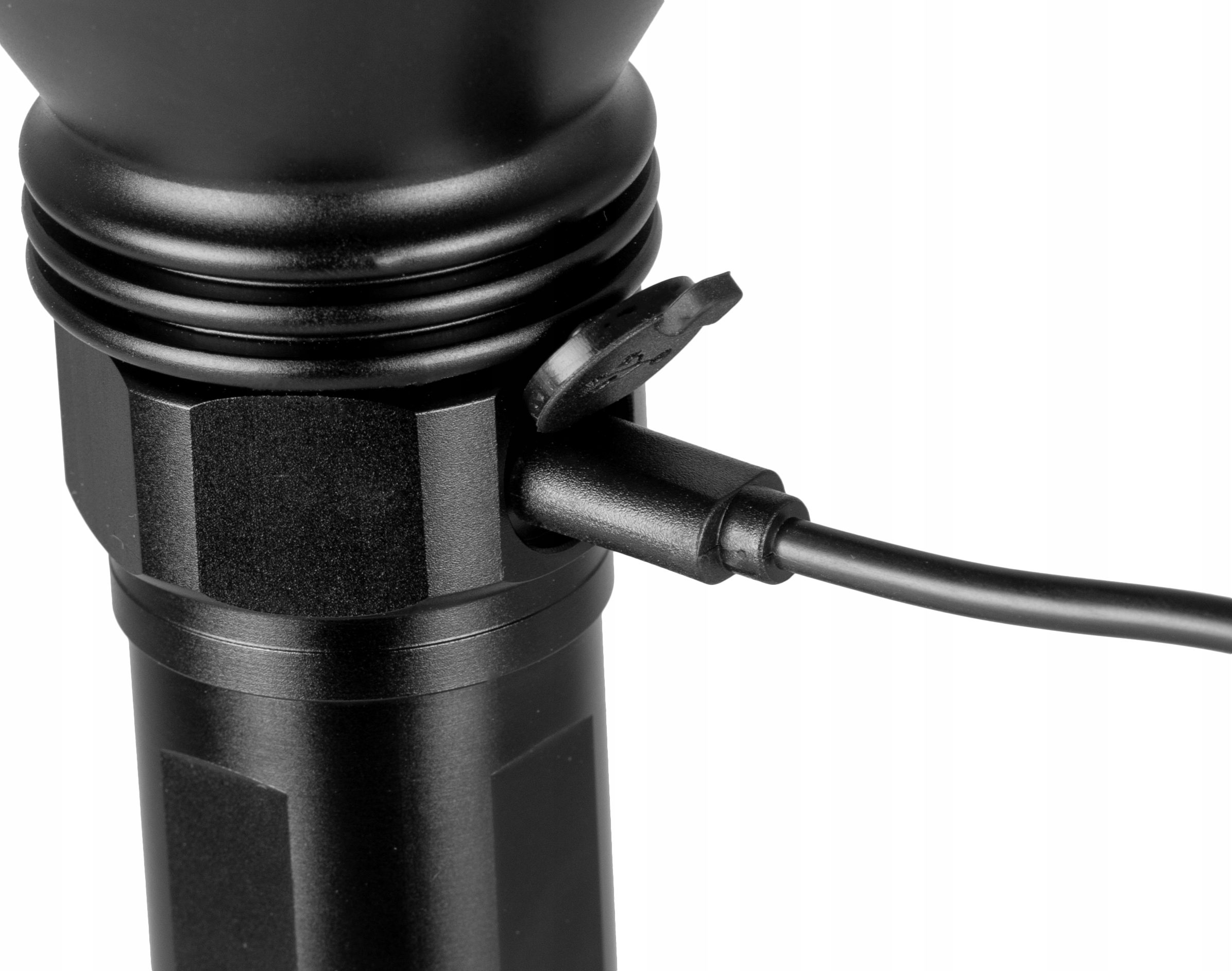 LATARKA LED TAKTYCZNA LAMPA PRO USB-C AKU VAYOX Materiał aluminium