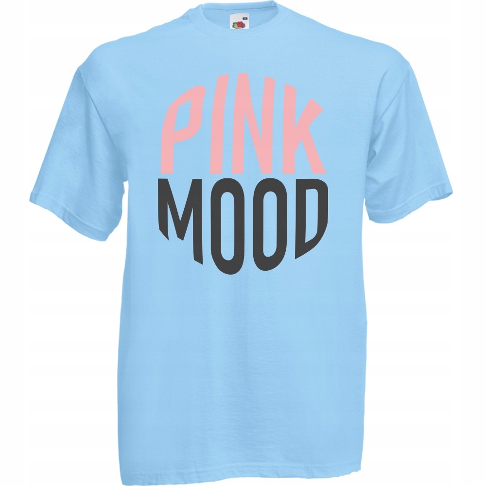 

Koszulka pink mood różowy róż XXL błękitna