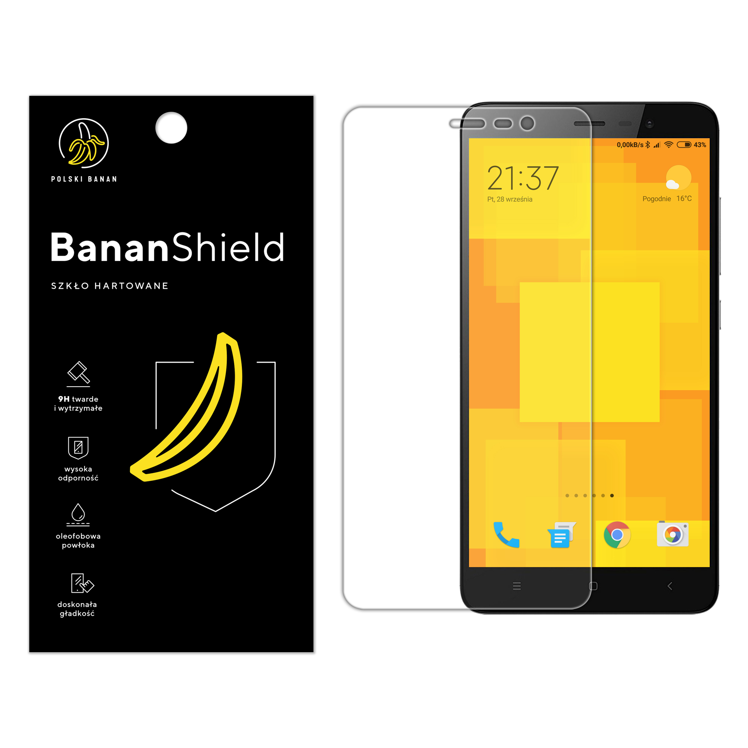 

Szkło Hartowane 9H do Xiaomi Redmi Note 3 Pro