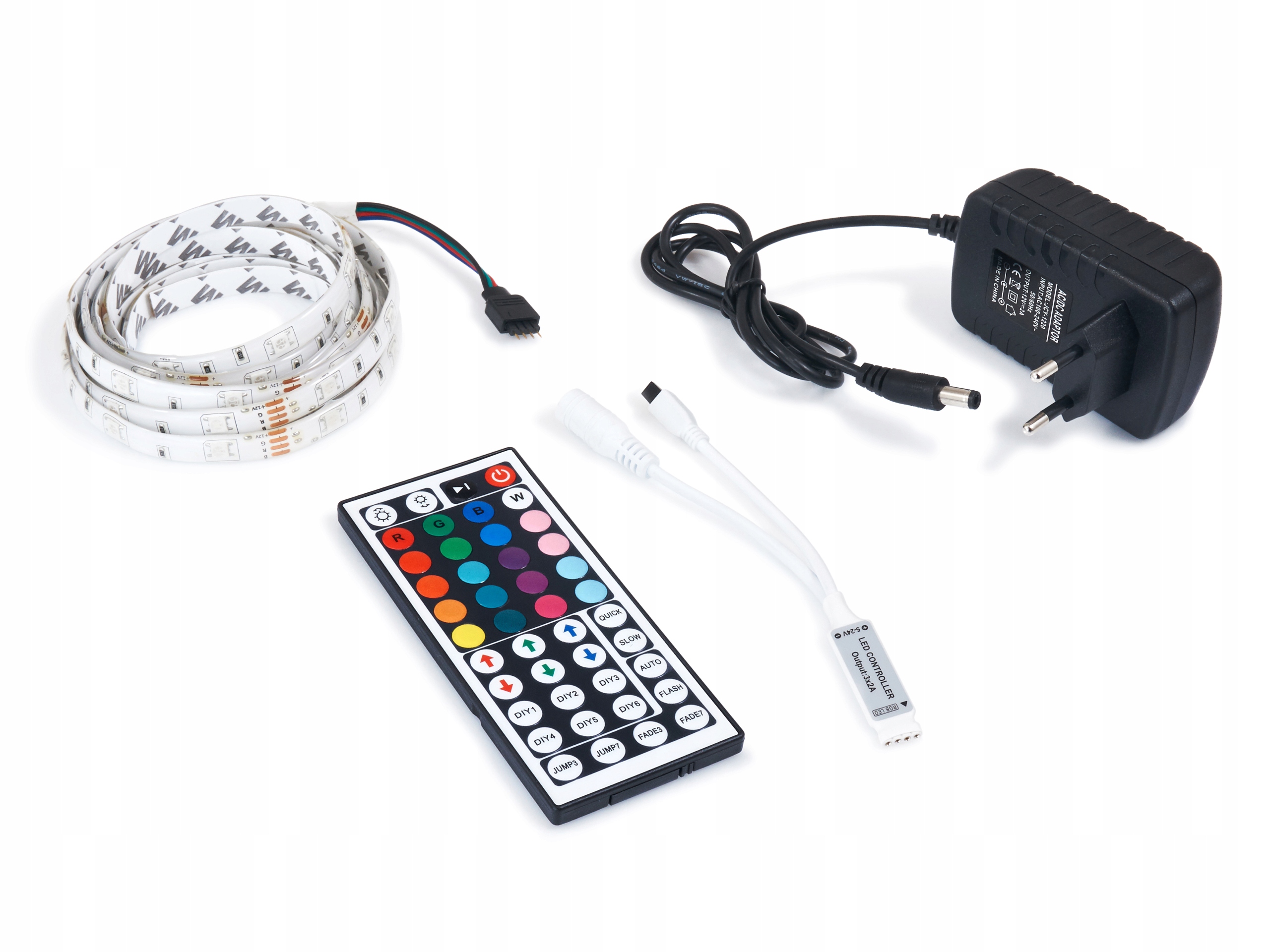 

Taśma Led Rgb Wodoodporna 2.5M Pilot Zasilacz