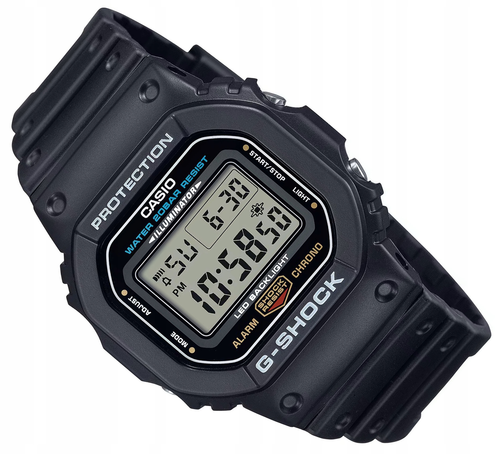 Černé Odolné Sportovní Hodinky Casio G-shock DW-5600UE -1ER Kostka
