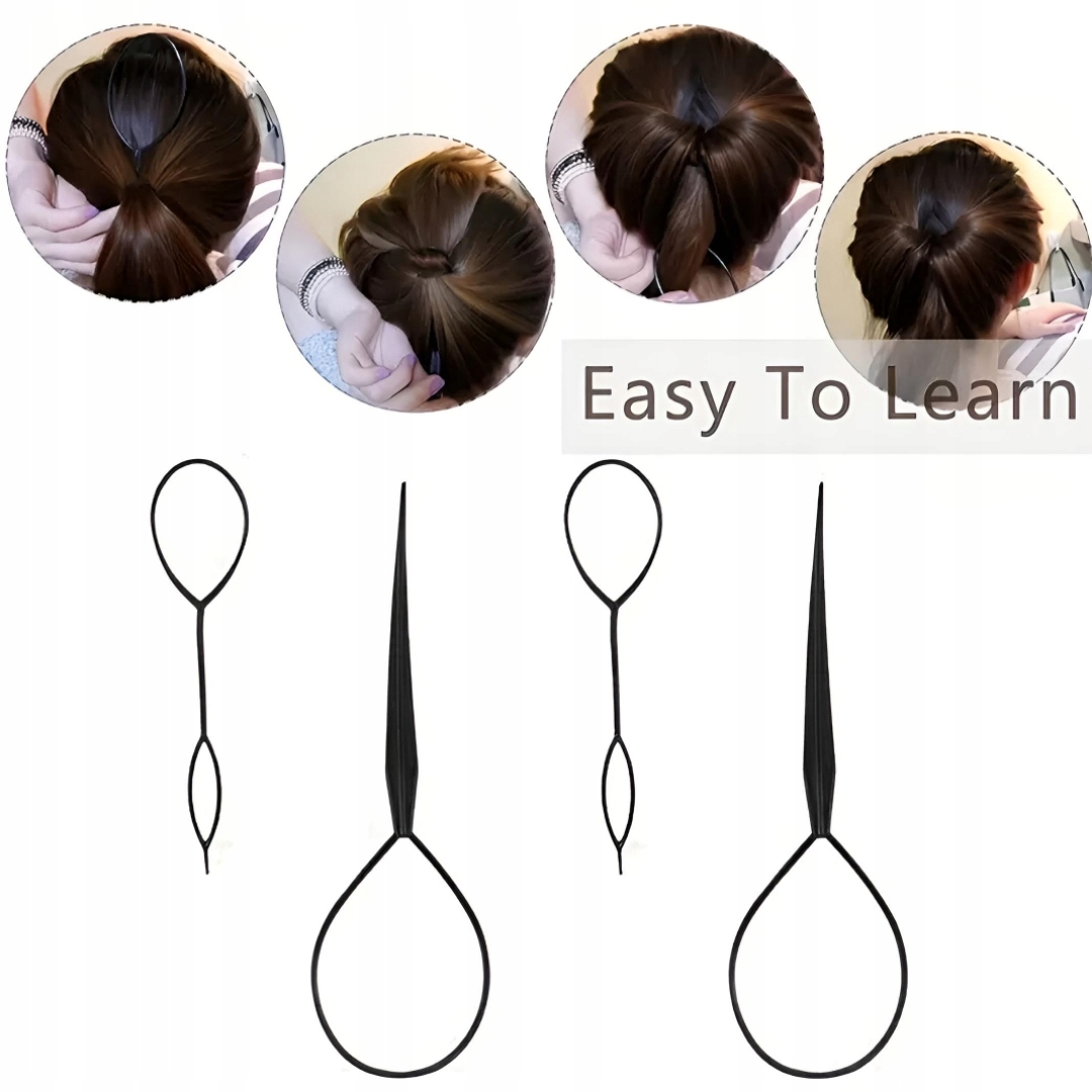 ZESTAW DO UPIĘĆ WŁOSÓW WYPEŁNIACZ DO KOKA GRZEBIEŃ TWISTER FRYZURA 6 SZT Stan opakowania oryginalne