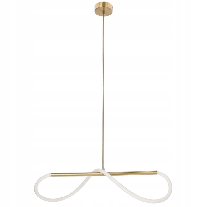 Led závesná stropná lampa so zlatým lustrom do obývacej izby a spálne Supreme