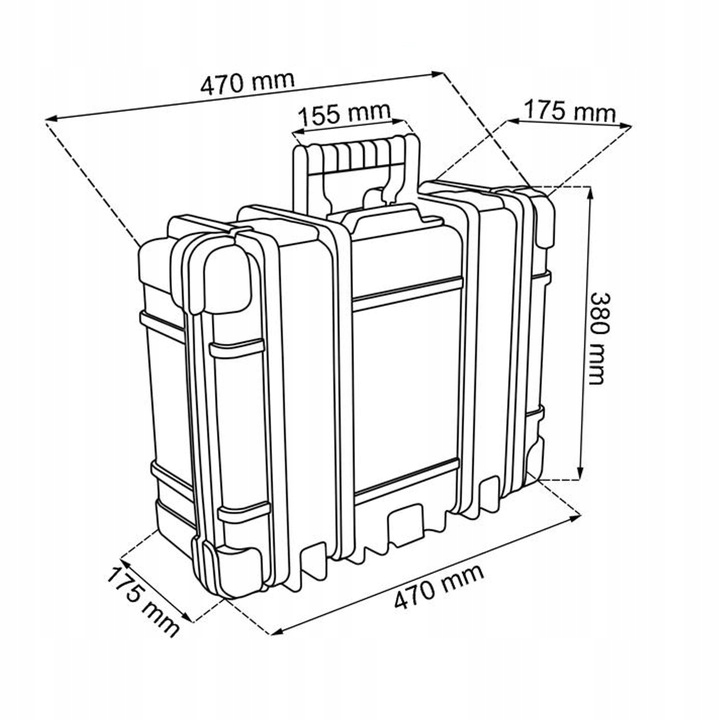 DUZA SKRZYNKA NARZEDZIOWA KETER TECHNICAN BOX 48cm Producent code 46830
