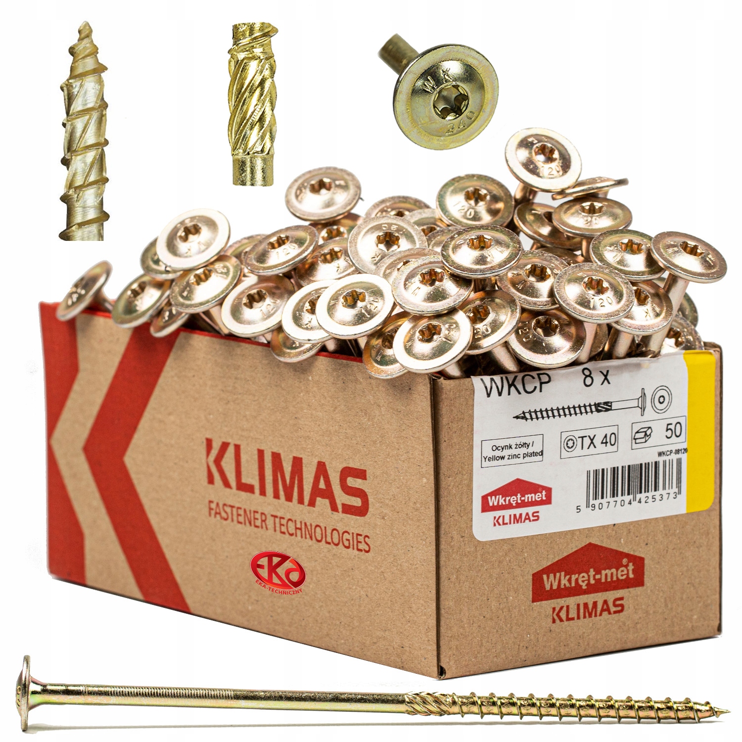 

Wkręty Ciesielskie 8x280 Torx Łeb Talerzowy 50szt