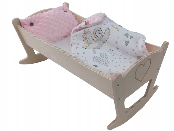 KOŁYSKA DLA LALEK GRAWEROWANA M. POŚCIEL MINKY
