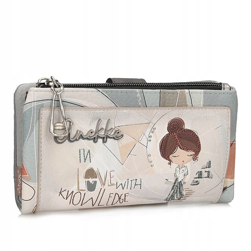 Portfel damski Anekke 42809-907 Sophia Billetero Wallet na zamek i zatrzask