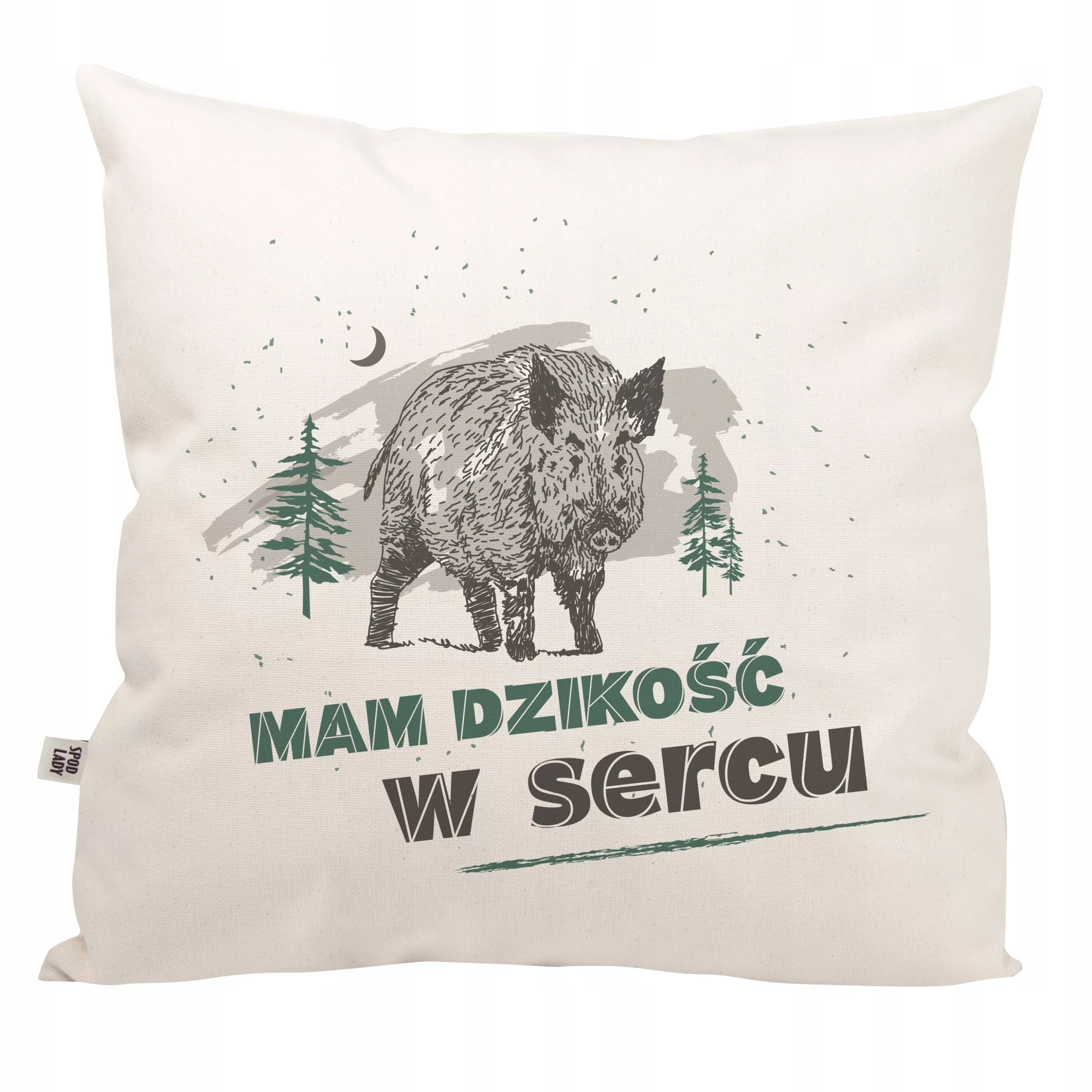 

Poduszka "Mam dzikość w sercu" z dzikiem
