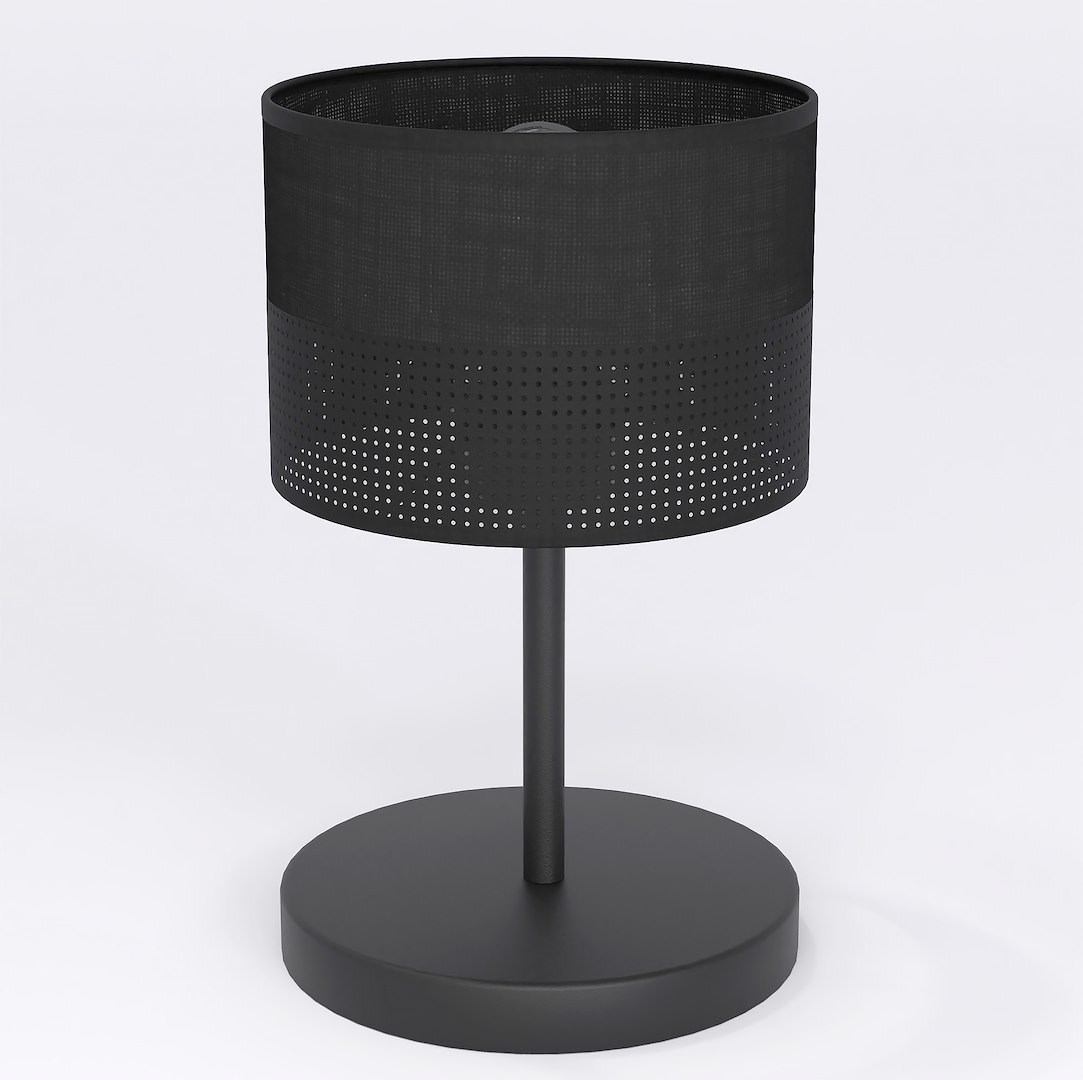 Stolová lampa Karbon LN1 čierna, E27, minimalistická, 20x33 cm