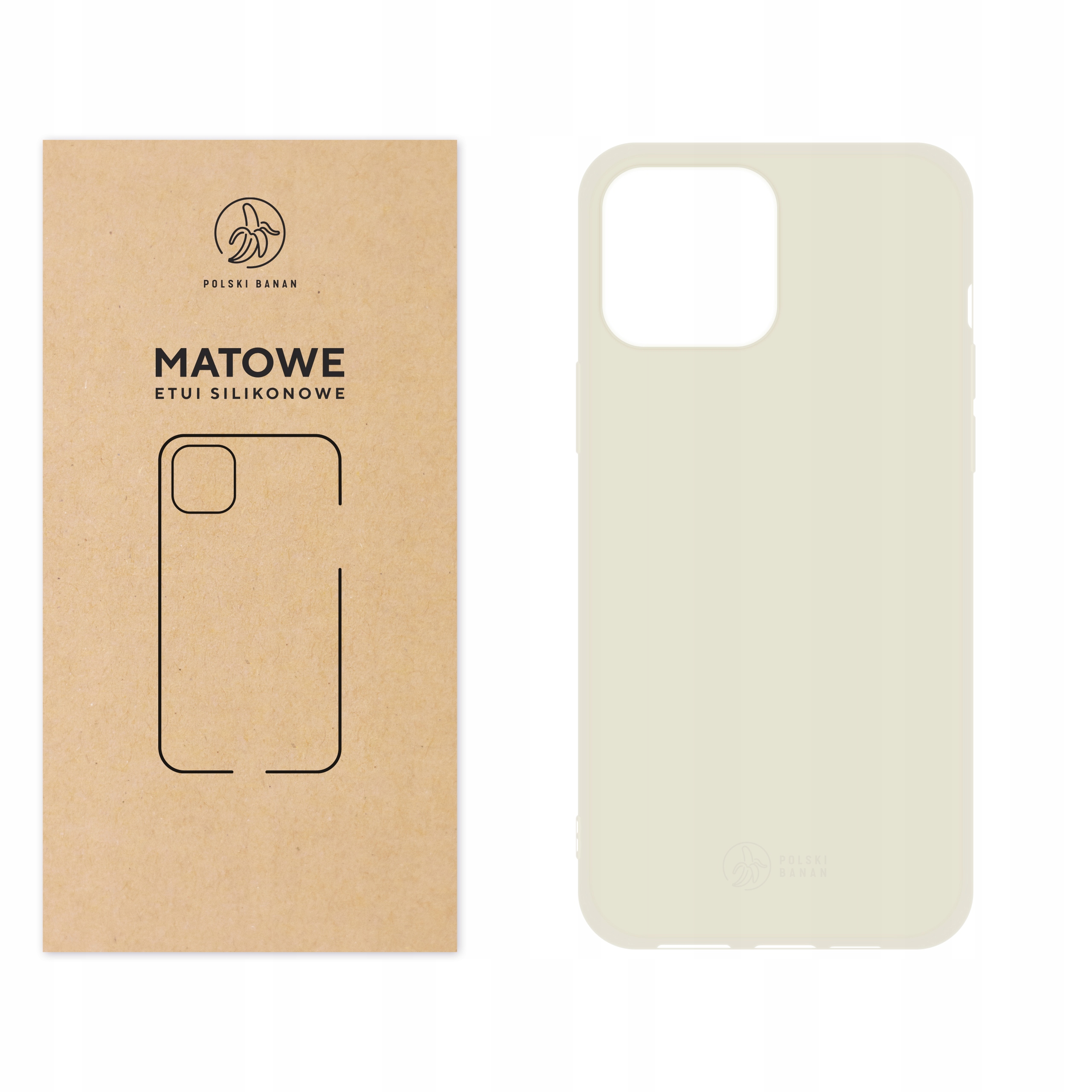 

Etui Matowe do iPhone 13 Pro Max kremowe