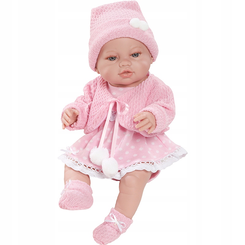 LALKA BOBAS NIEMOWLAK ZE SMOCZKIEM 42CM HISZPAŃSKA VINYL