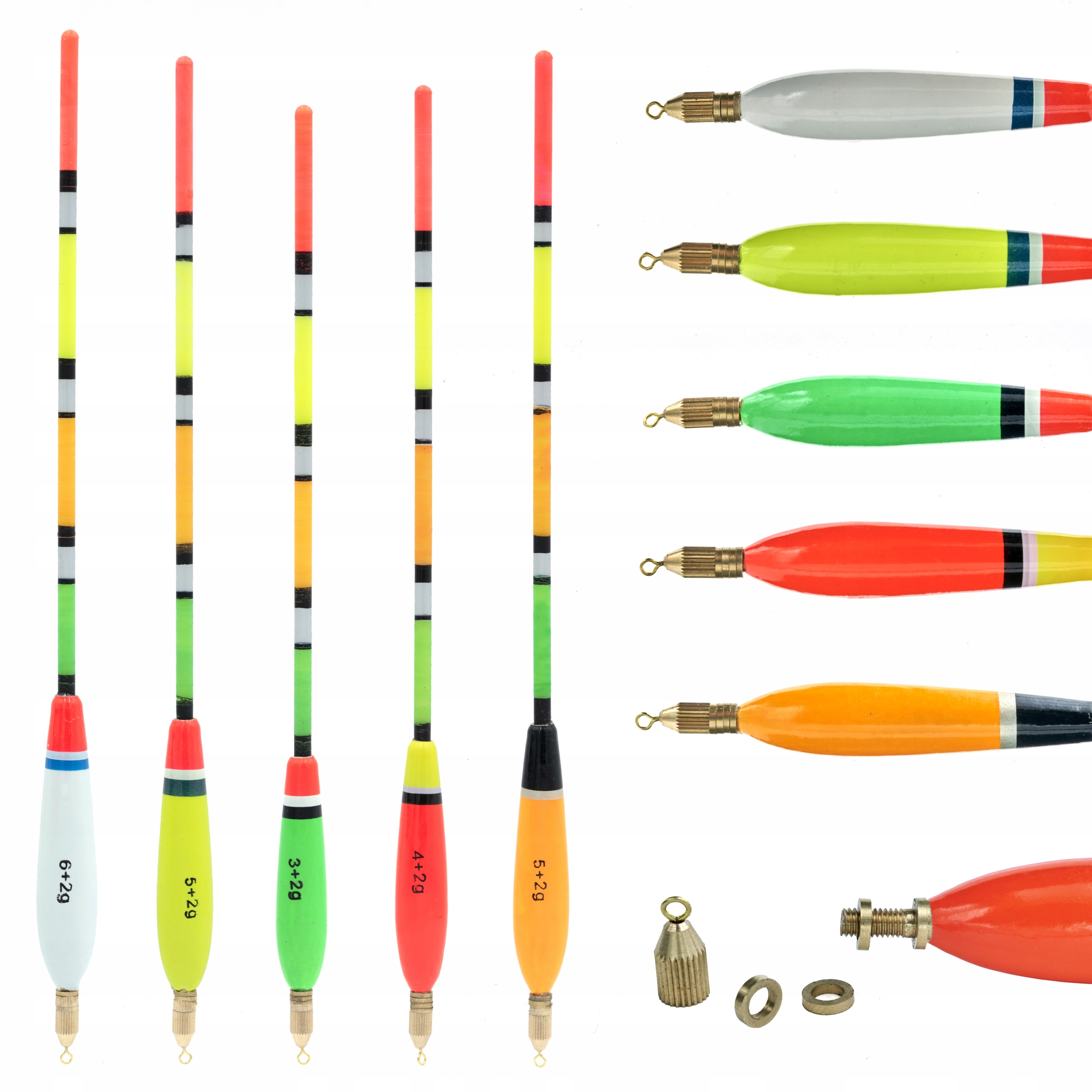 

Zestaw 5 Spławików Przelotowych Balsa 3/4/5/6+2G