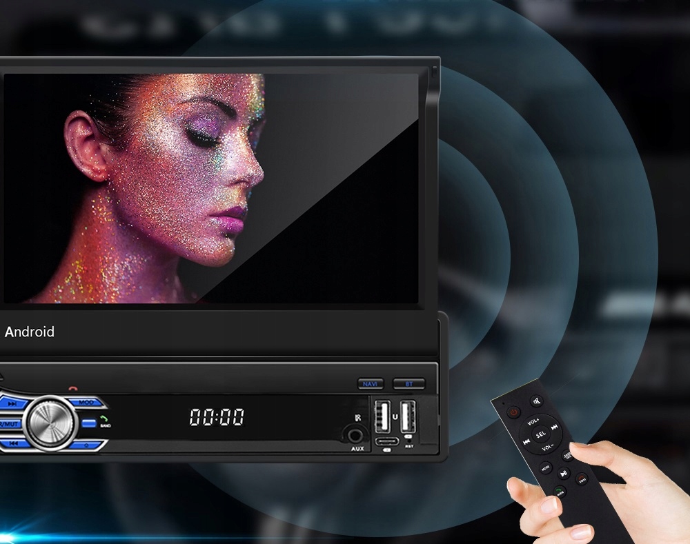 RADIO SAMOCHODOWE 1 DIN ANDROID 13 GPS USB WIFI 2GB RAM MIRROR LINK Komunikacja Bluetooth GPS Wi-Fi