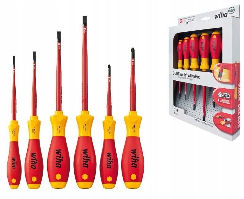 Wiha 36455 набір з 6 викруток SoftFinish electric