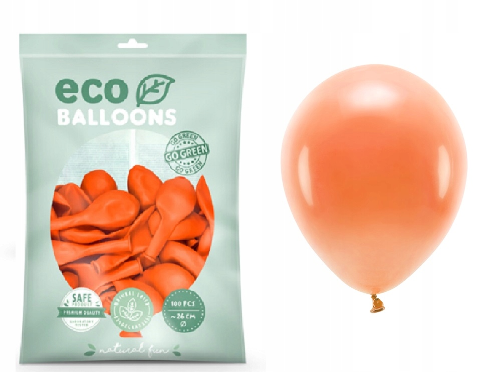 

Balony Eco 26cm pomarańczowe 10 szt Ekologiczne