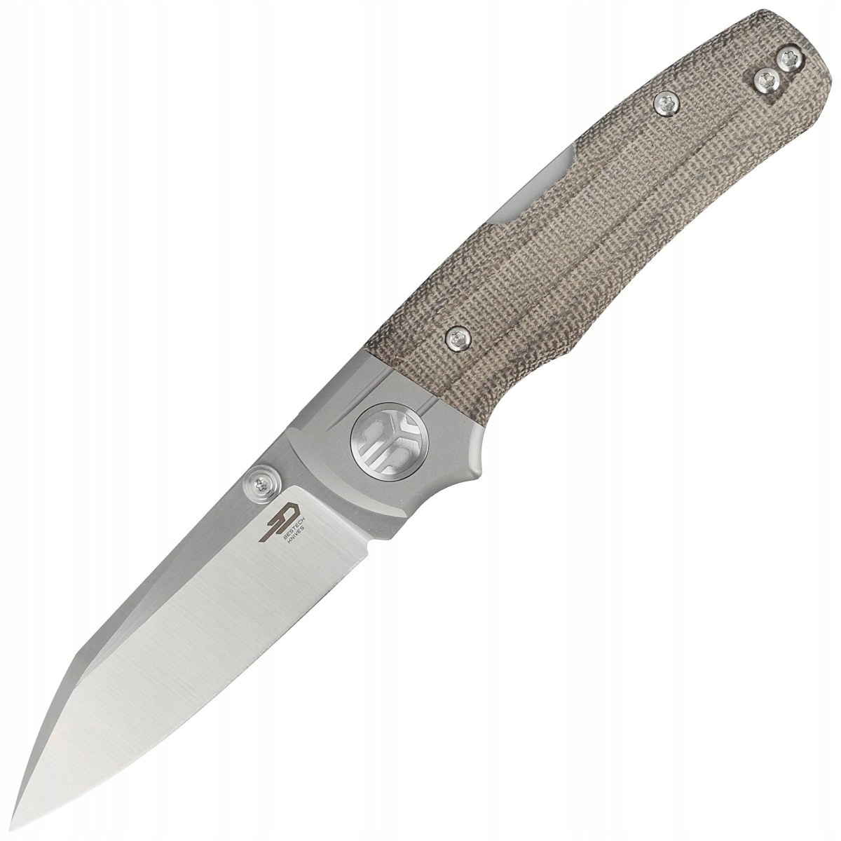 Nůž zavírací Bestech Tonic Grey Titanium/Green Canvas (BT2204C)