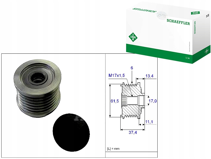 Řemenice Alternátoru Fiat Ina