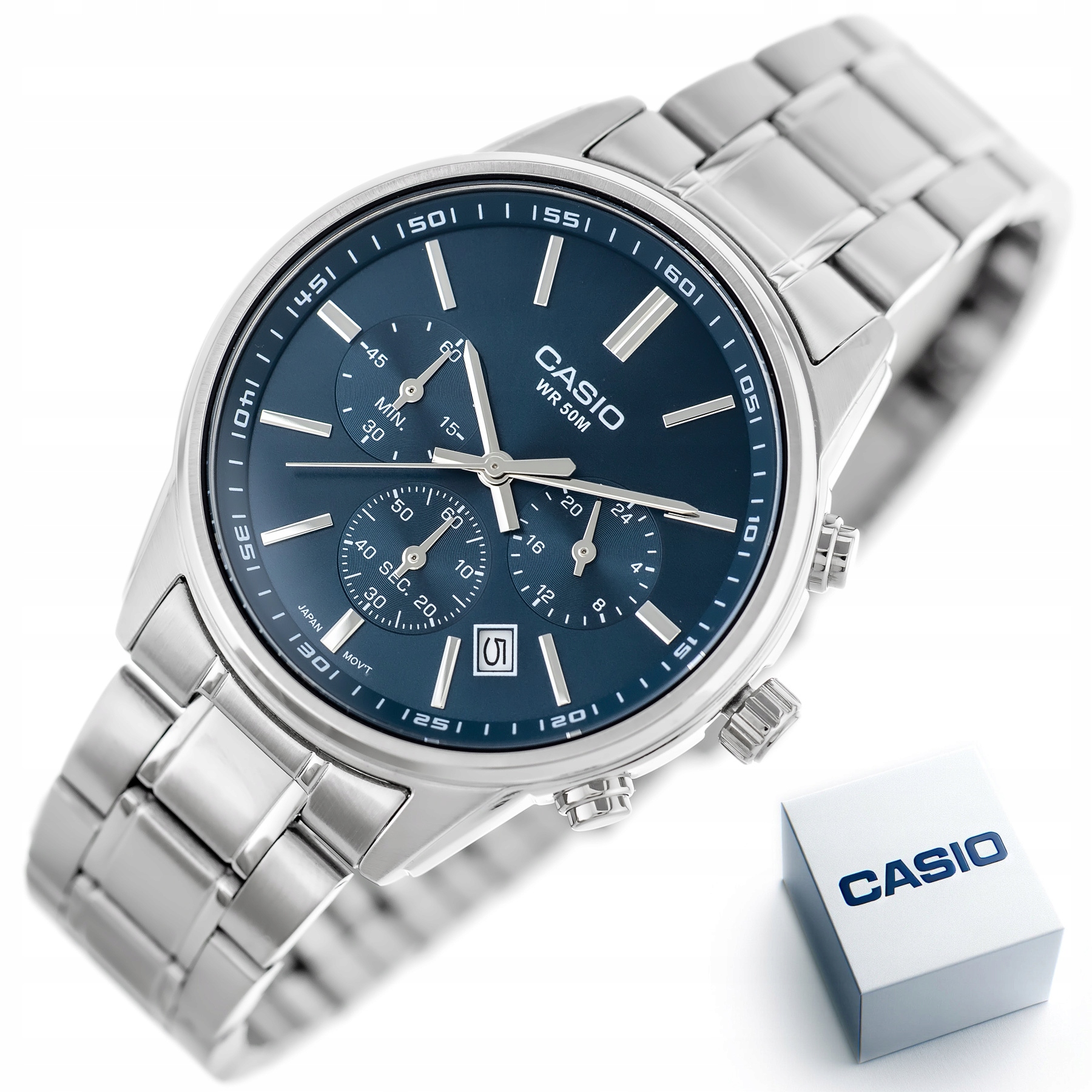 Zegarek Męski Casio MTP-E515D-2A1 (zd265b) Box