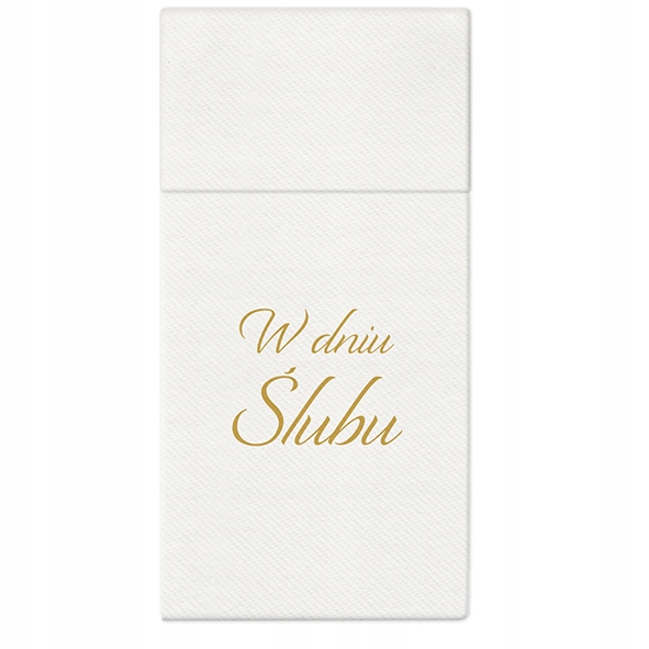 

Kieszonki na sztućce Wedding Ślub 25 Szt