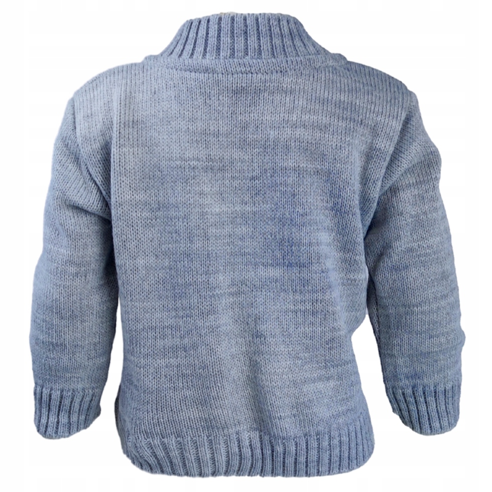 Szary sweter typu v - Jomar gładki szary 80 Kod producenta sweter dziecięcy niemowlecy 229997193 80