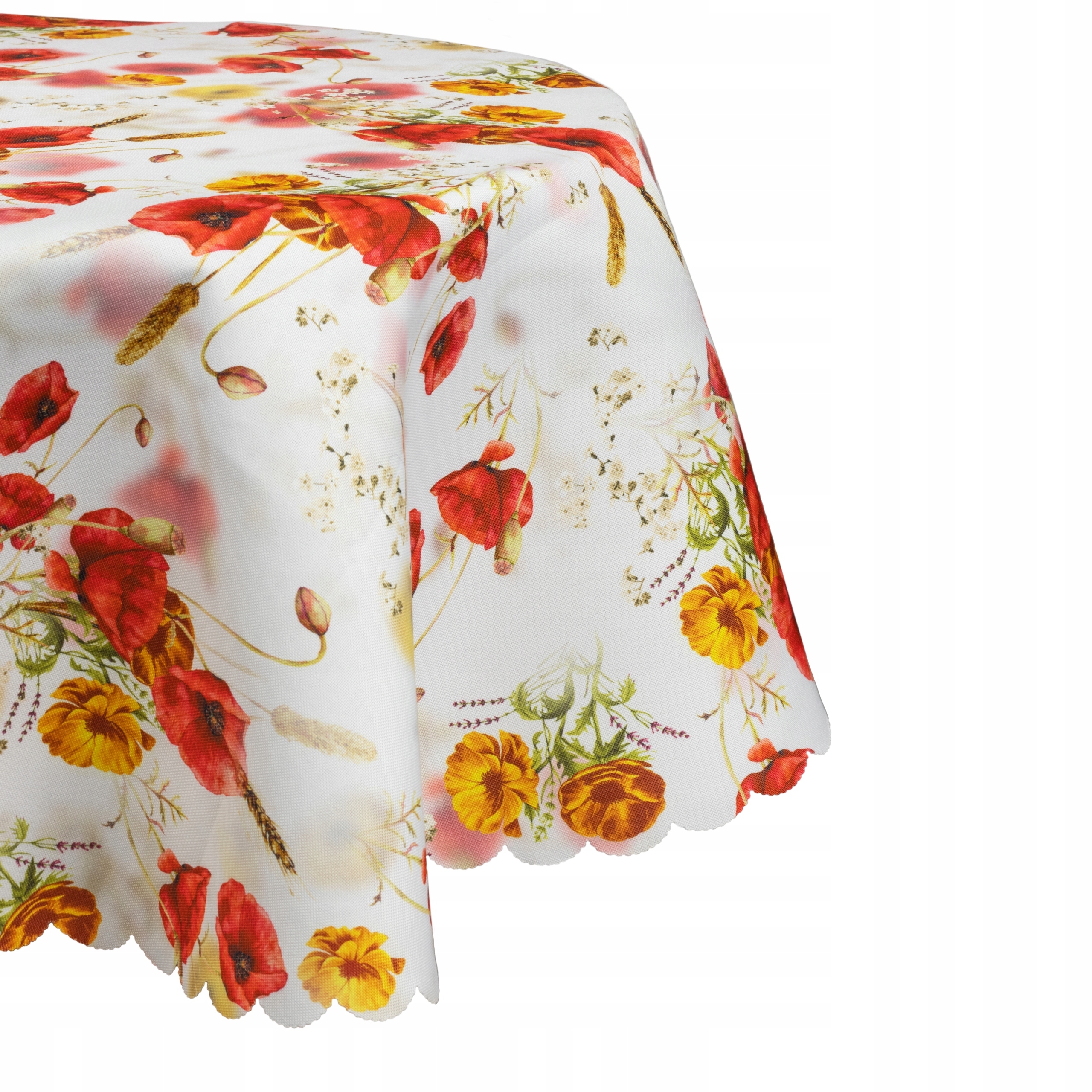 Obrus Plamoodporny Maki 130x280 Owal owalny