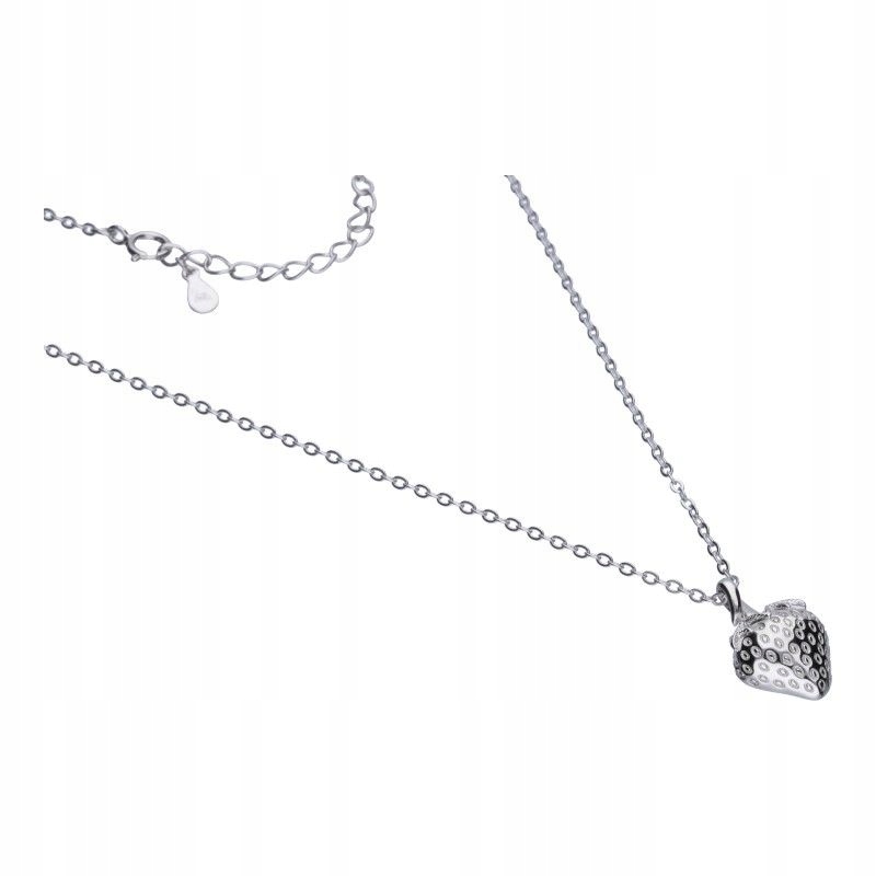 Stříbrný náhrdelník 925 s jahodou, elegantní, značkový od klenotníka jako dárek