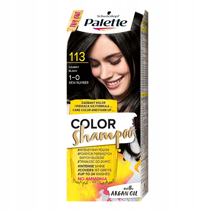 

Palette Szampon koloryzujący do włosów 113 Czarny