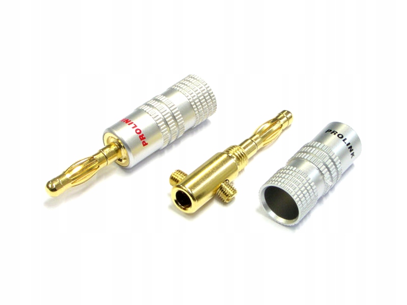 Wtyk Bananowy Głośnikowy x 2 Prolink Tbc 053