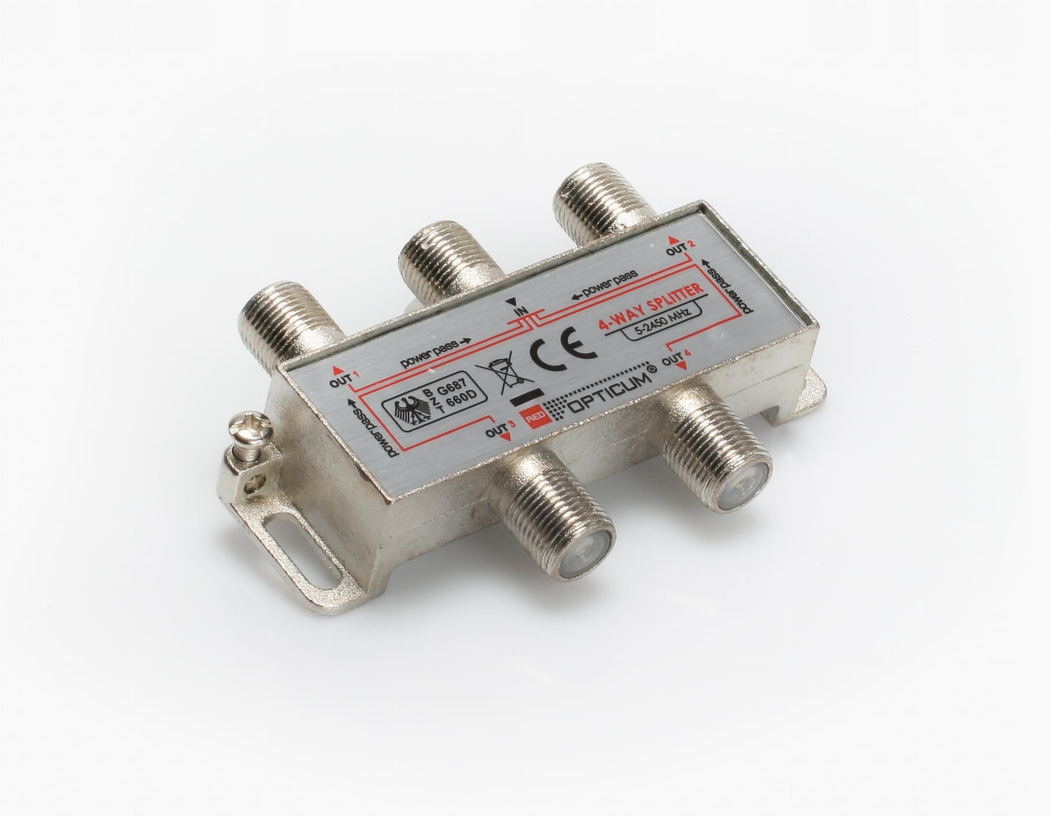 Rozgałęźnik do DVB-T DC 1/4 5-2500 mhz.