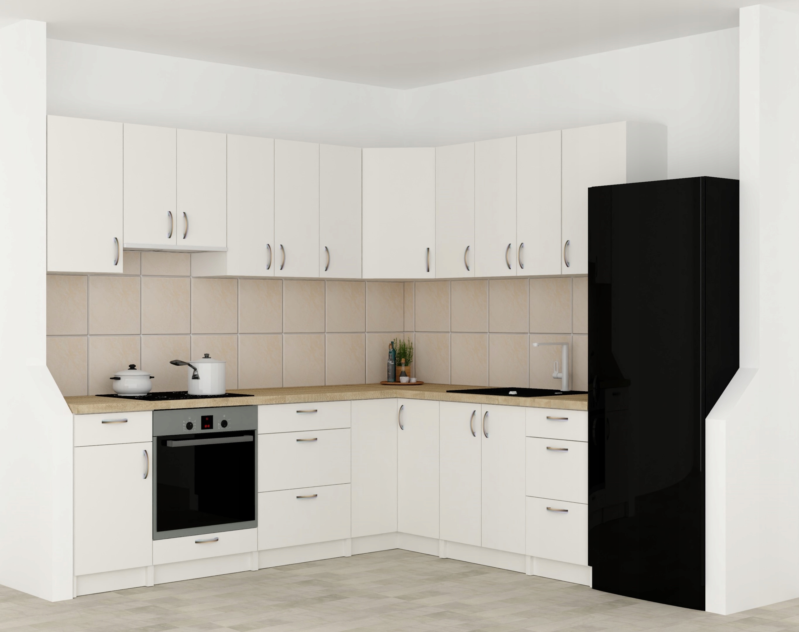 ED ECON biały b_S80ZL_2F szafka kuchenna pod zlew Wysokość mebla 82 cm