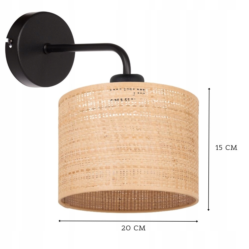 NOWOCZESNA LAMPKA ŚCIENNA KINKIET RATAN RATTAN Marka Moonlight