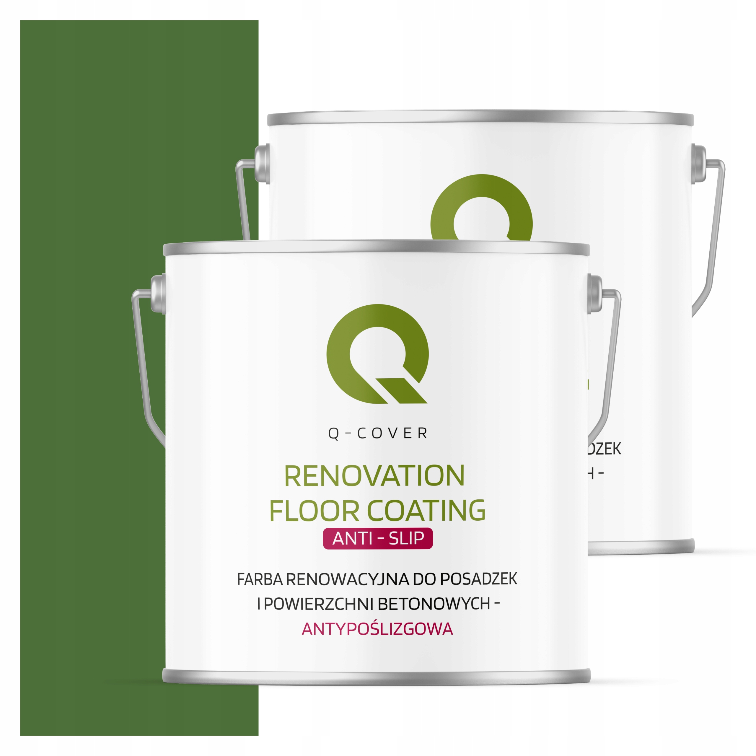 Protišmyková renovačná farba na betón 5L Zelená tráva 6010 Matná
