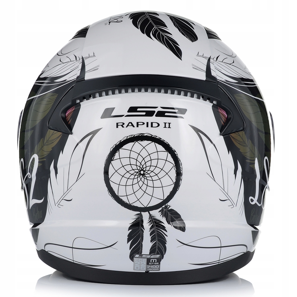KASK MOTOCYKLOWY LS2 FF353 RAPID II BOHO DAMSKI SYSTEM PINLOCK ECER 22.06 Obwód głowy 57-58 cm