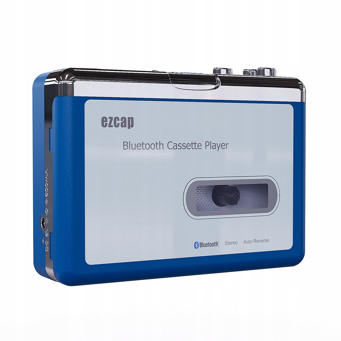 Odtwarzacz kasetowy EZCAP z Bluetooth, auto reverse, zasilanie AA