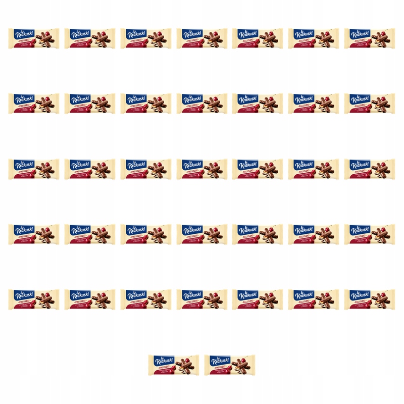 Krakuski Paluszki z galaretką wiśniową w czekoladzie 144g X37