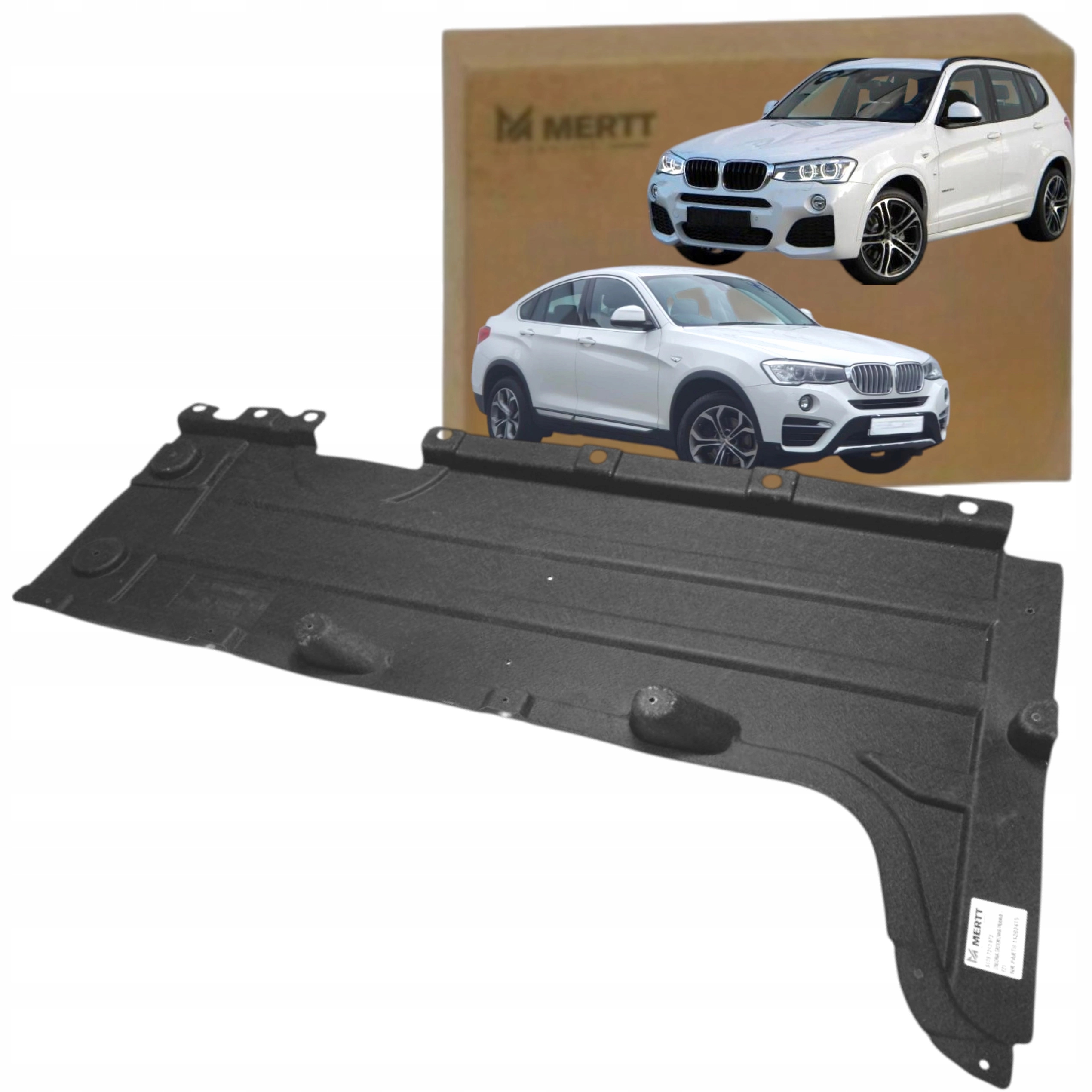 Bmw X3 F25 X4 F26 2010-2018 Kryt předního pravého podvozku podlaha deska