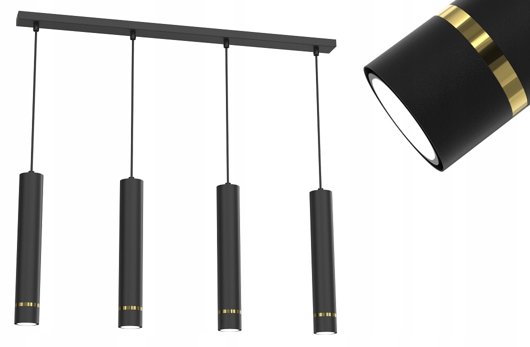 LAMPA ZWIS TUBA SOPLE EYE METAL STÓŁ 4xGU10 80cm