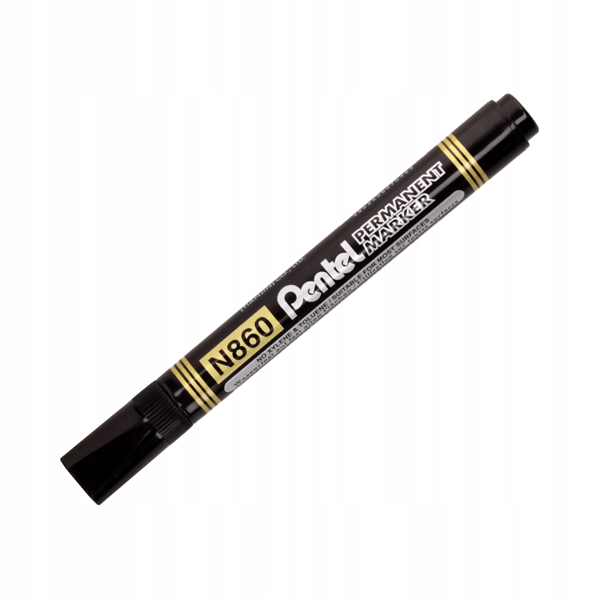 

Marker permanentny czarny ścięty Pentel N860