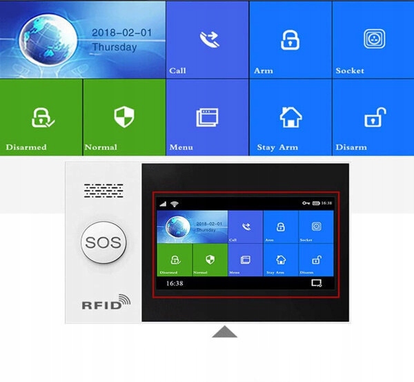 Bezdrátový alarm Domácí WiFi Gsm pohybový senzor