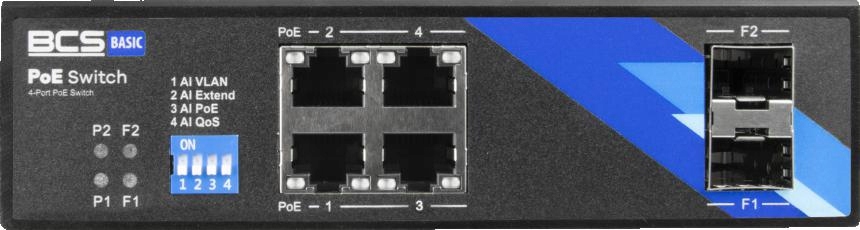 Switch PoE Bcs Basic BCS-B-ISP04G-2SFP