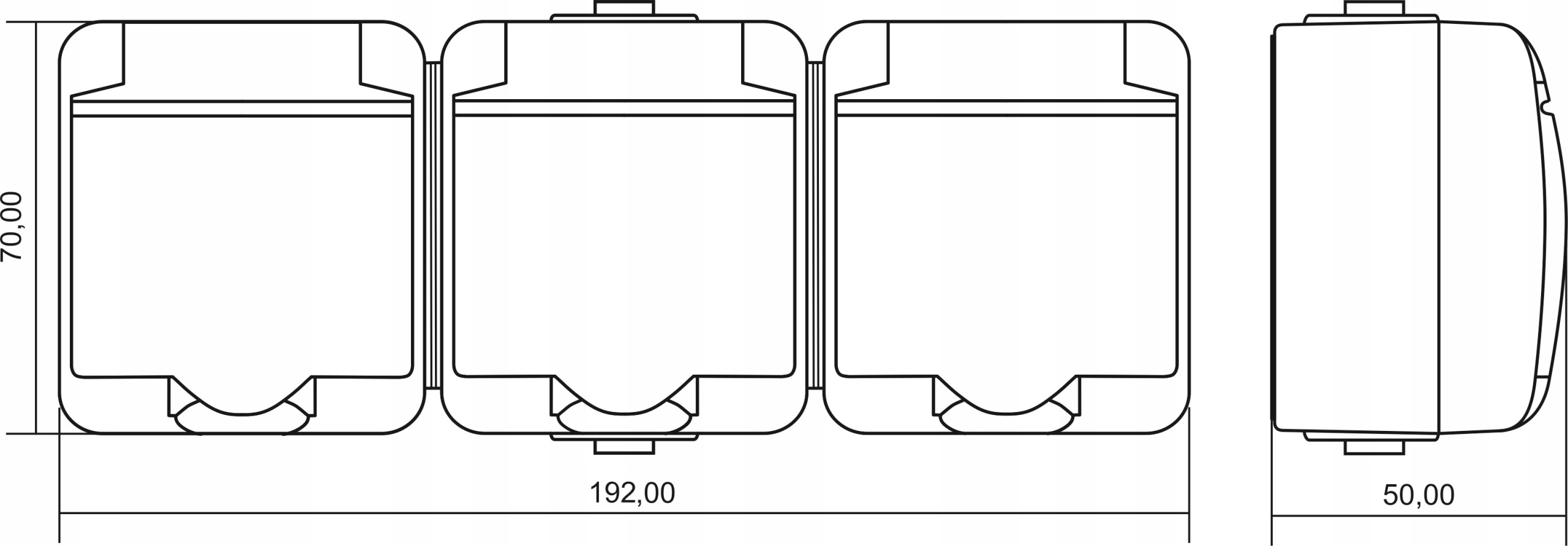 KARLIK JUNIOR GNIAZDO HERMETYCZNE POTRÓJNE GHE-3D Przeznaczenie Elektryczne