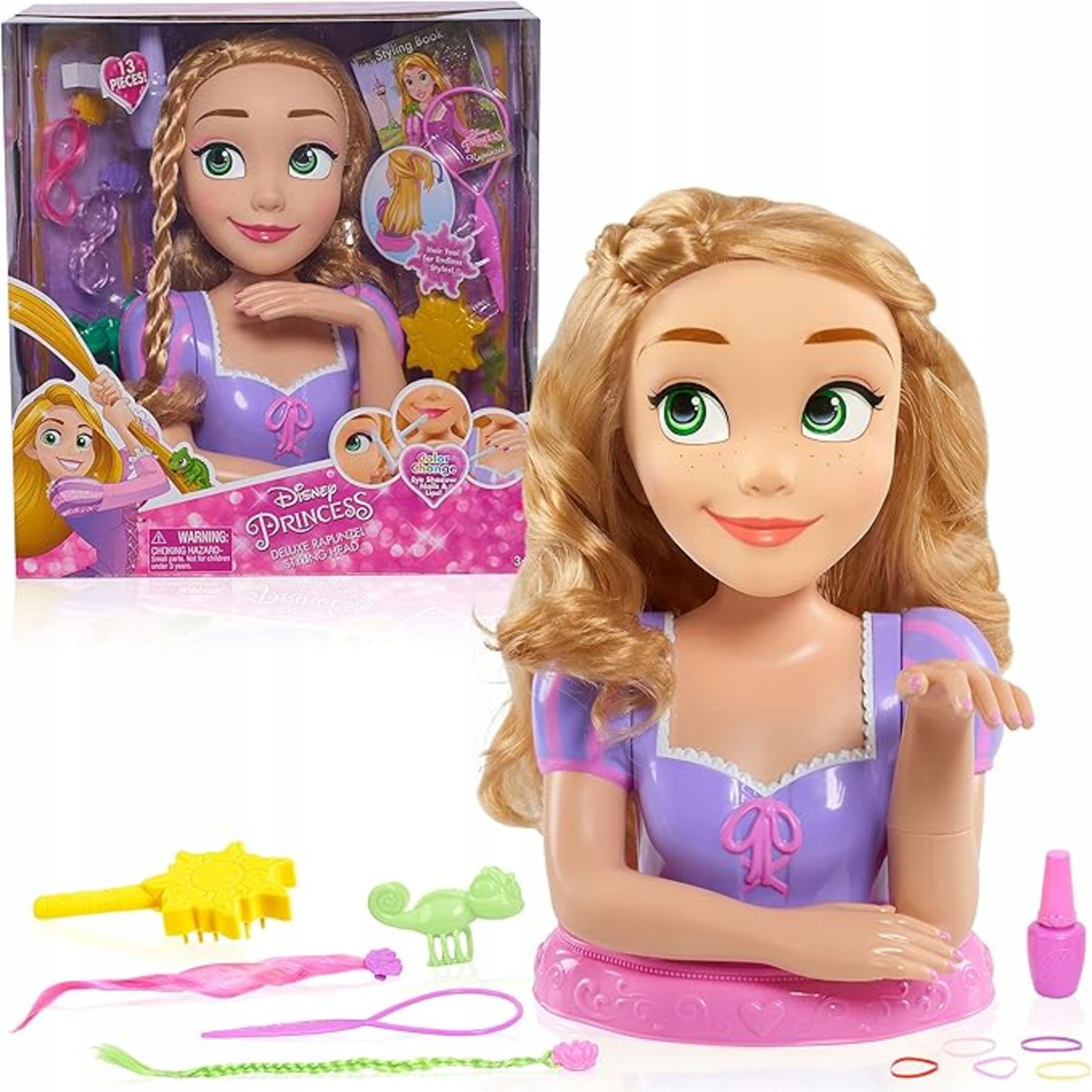 GŁOWA DO CZESANIA STYLIZACJI WŁOSÓW MANICURE DELUXE ROSZPUNKA ZAPLĄTANI+AKC