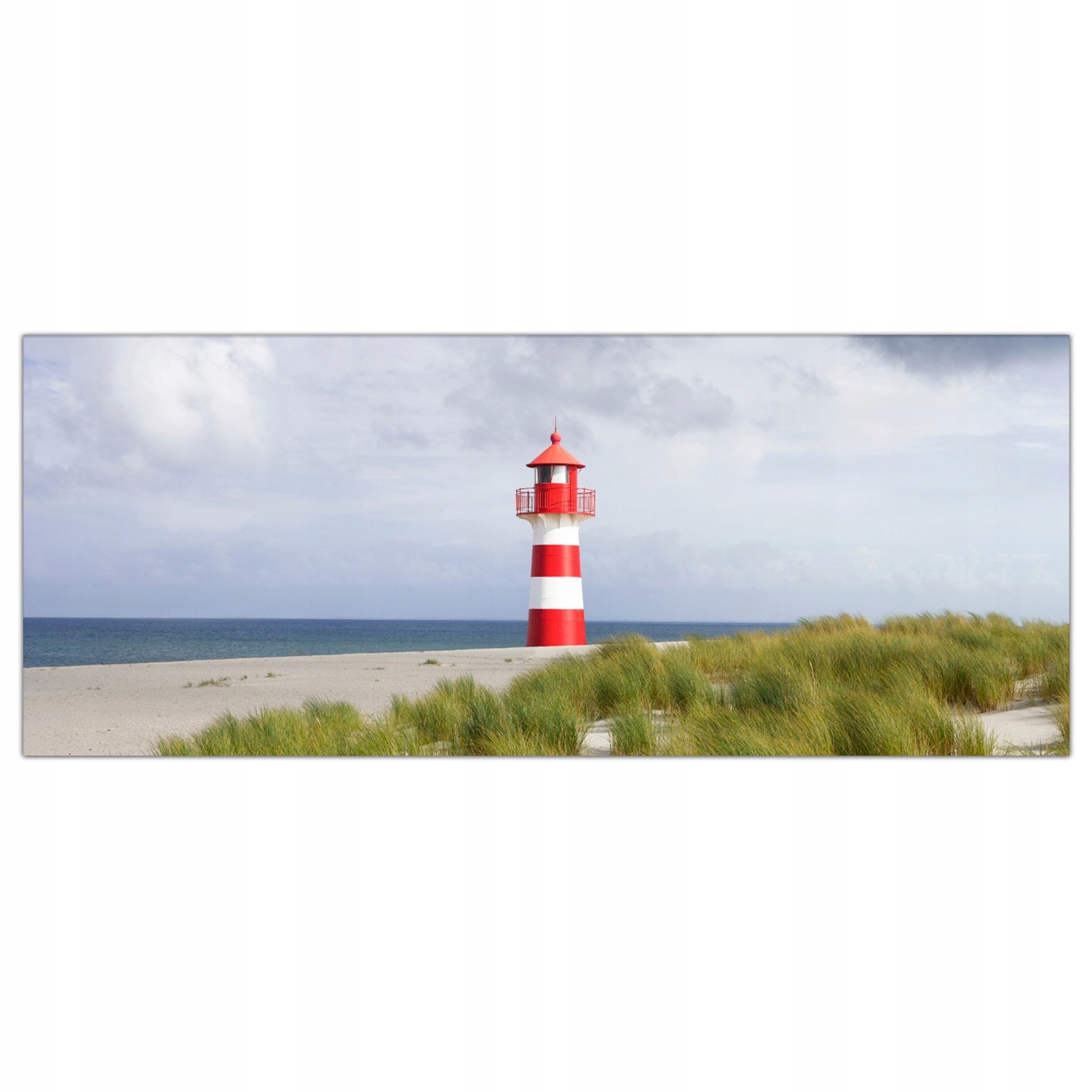 

Obraz na szkle Foto Plaża Latarnia Morska 125x50