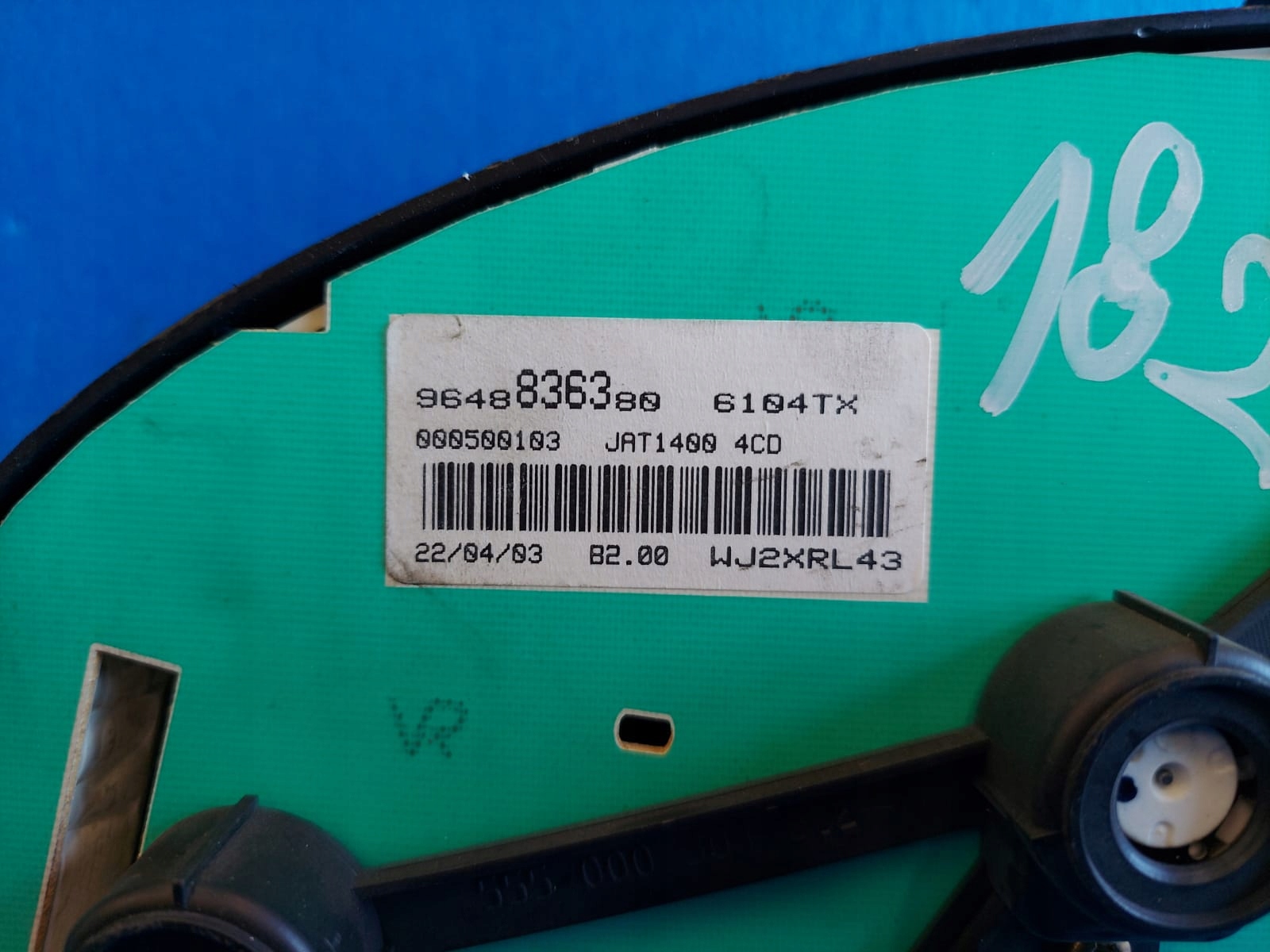 dials clock PEUGEOT 206 WJ2XRL43