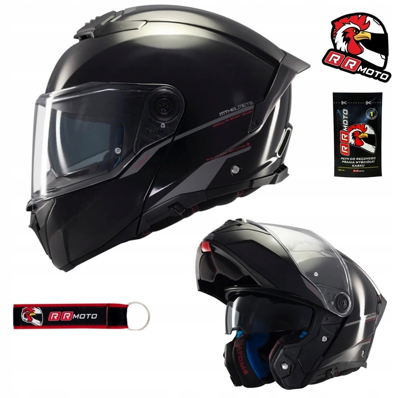 Motocyklová prilba Mt Atom 2 Sv Solid Gloss Black čierna Darčeky